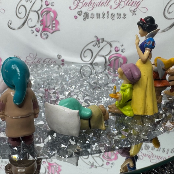 Disney Snow White and the dwarfs sleepy set collectors figurines dolls princess - Picture 6 of 11